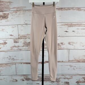 Gymshark Women's Leggings Dry Moisture Management Pink XS or S